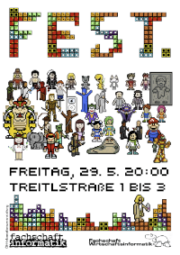 Fest Fachschaften Informatik und Wirtschaftsinfromatik am Freitag, 29. 5., Treitelstra&szlig;e 3